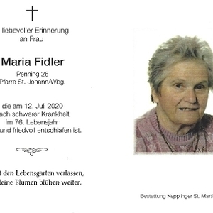 verstorben am 12. Juli 2020