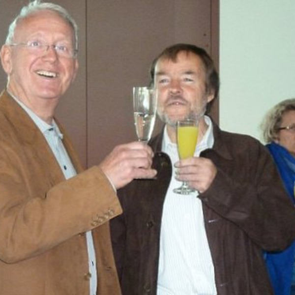 Gratulation im Pfarrcafe